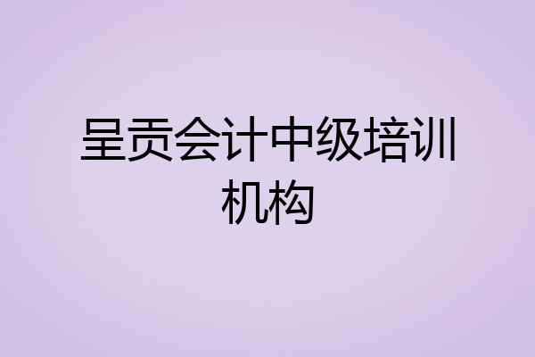 呈贡会计中级培训机构