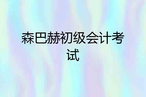 森巴赫初级会计考试
