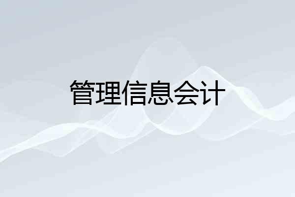 管理信息会计