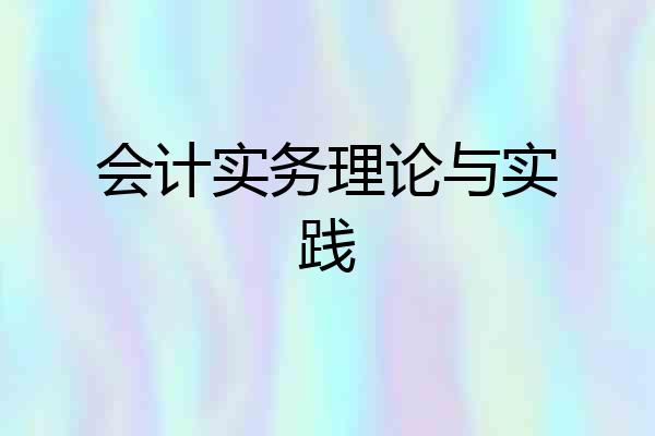 会计实务理论与实践
