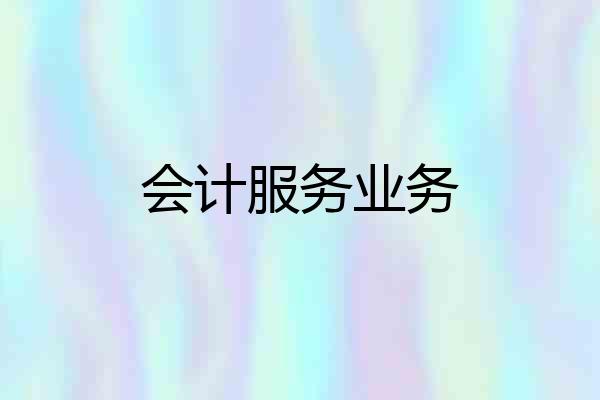 会计服务业务