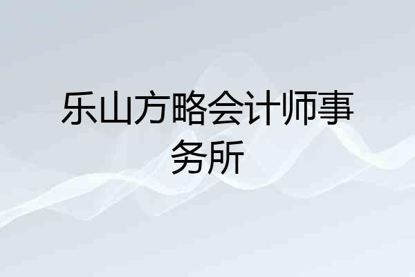 乐山方略会计师事务所