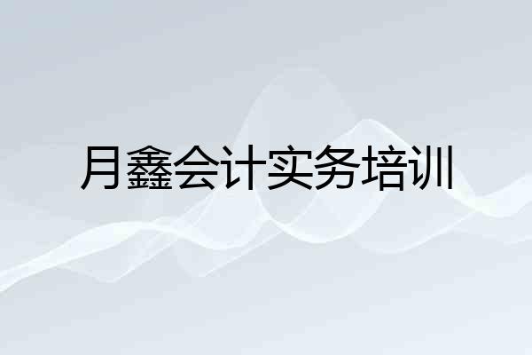 月鑫会计实务培训