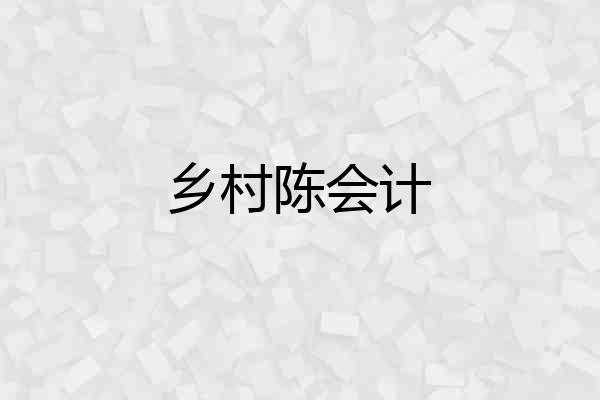 乡村陈会计
