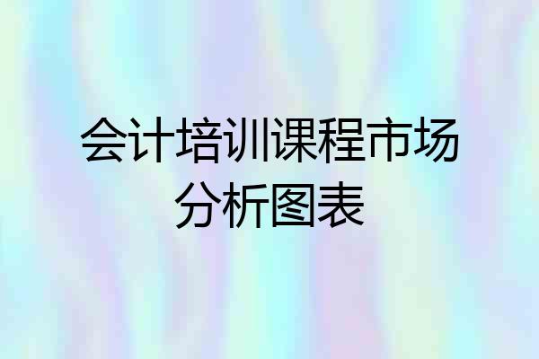 会计培训课程市场分析图表