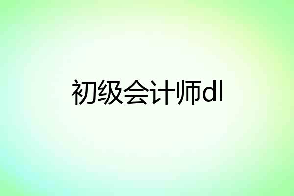初级会计师dl