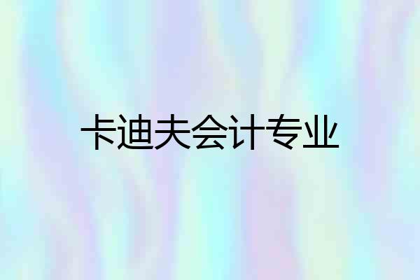 卡迪夫会计专业