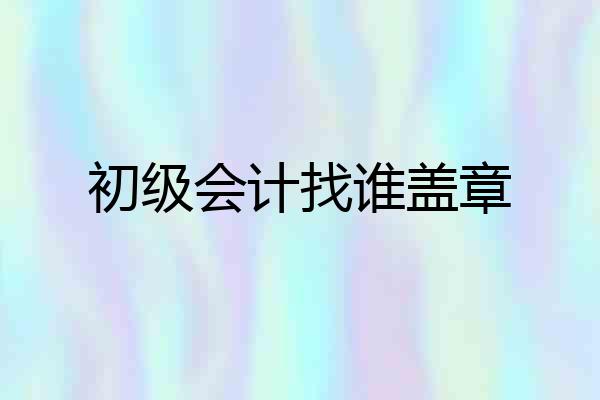 初级会计找谁盖章