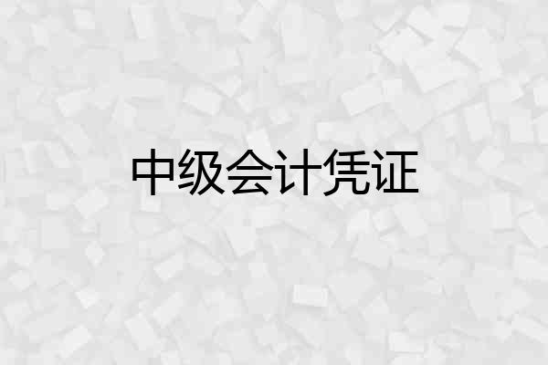 中级会计凭证