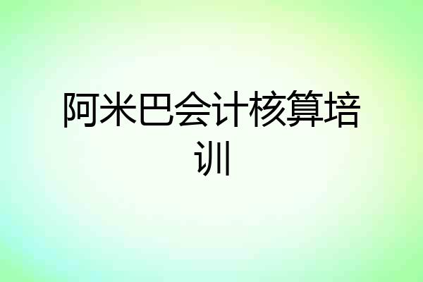 阿米巴会计核算培训