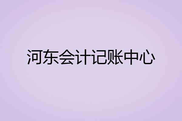 河东会计记账中心