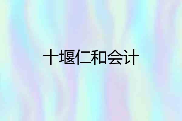 十堰仁和会计