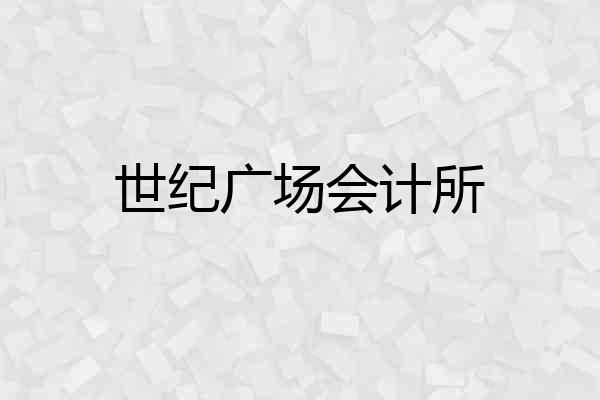 世纪广场会计所