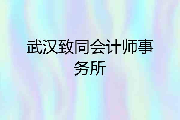 武汉致同会计师事务所