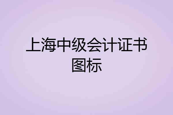 上海中级会计证书图标