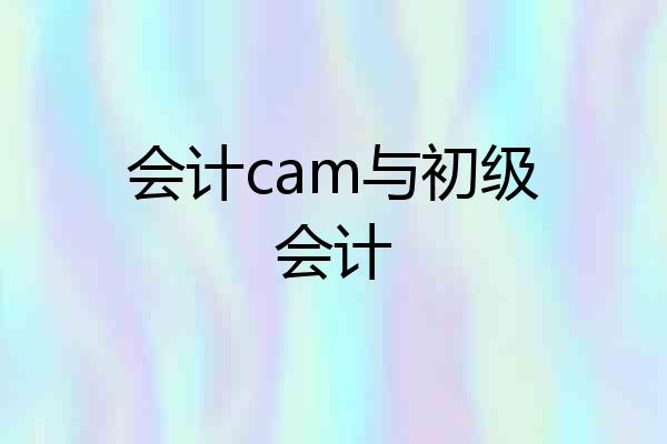 会计cam与初级会计