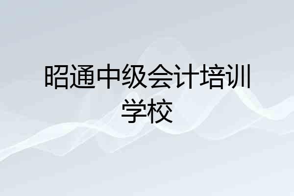 昭通中级会计培训学校