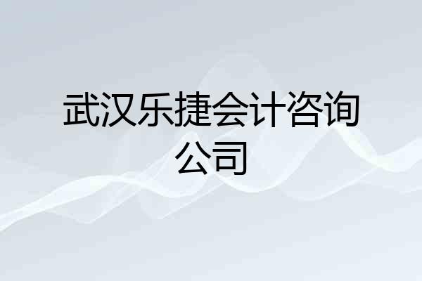 武汉乐捷会计咨询公司