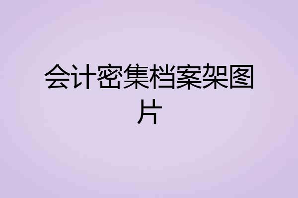 会计密集档案架图片
