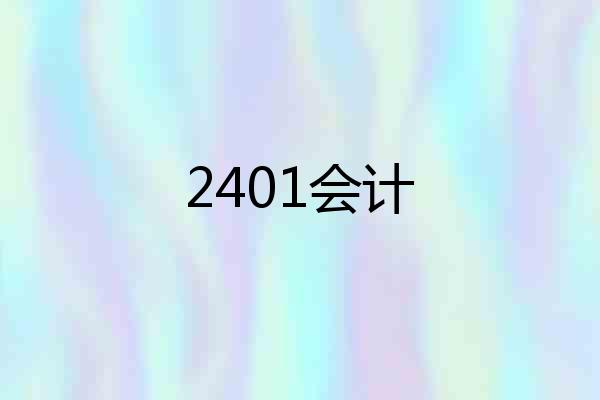 2401会计