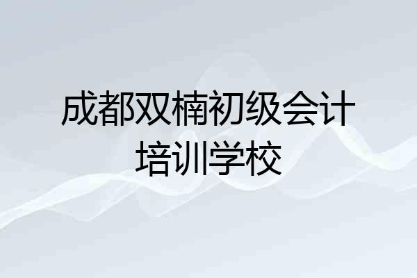 成都双楠初级会计培训学校