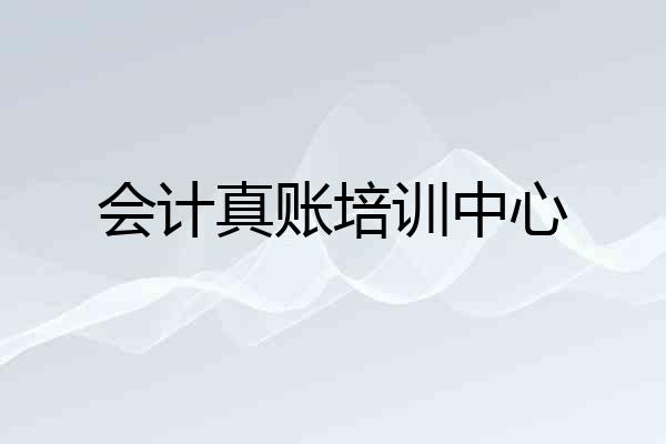 会计真账培训中心