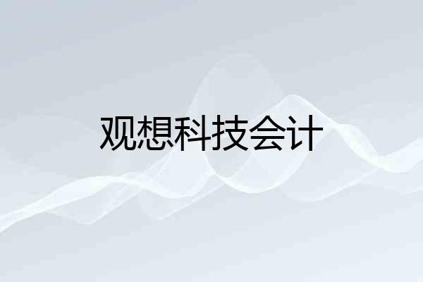 观想科技会计
