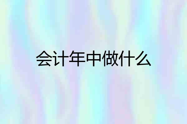 会计年中做什么