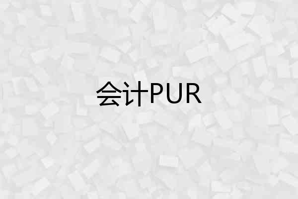 会计PUR