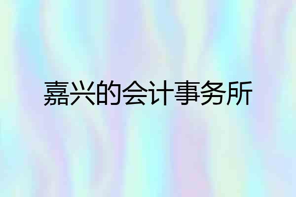 嘉兴的会计事务所
