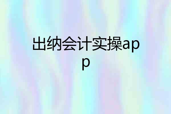 出纳会计实操app