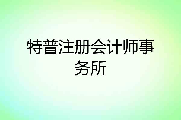 特普注册会计师事务所