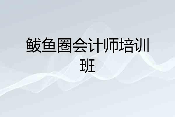 鲅鱼圈会计师培训班