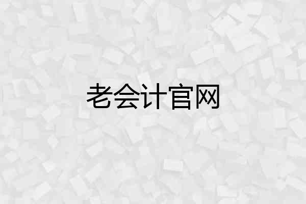 老会计官网