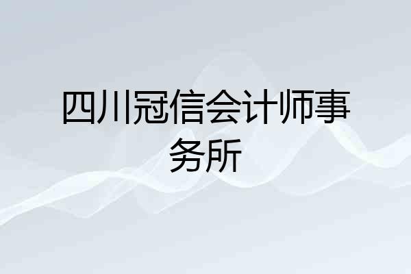 四川冠信会计师事务所