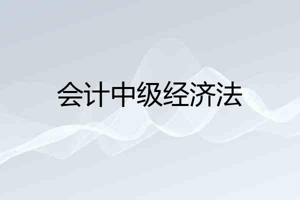 会计中级经济法