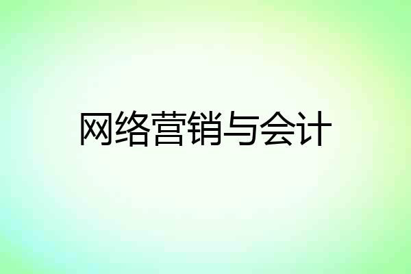 网络营销与会计