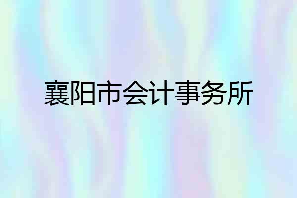 襄阳市会计事务所