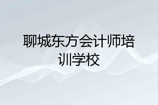 聊城东方会计师培训学校