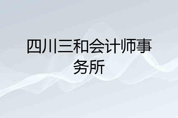 四川三和会计师事务所