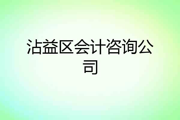 沾益区会计咨询公司