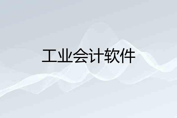 工业会计软件