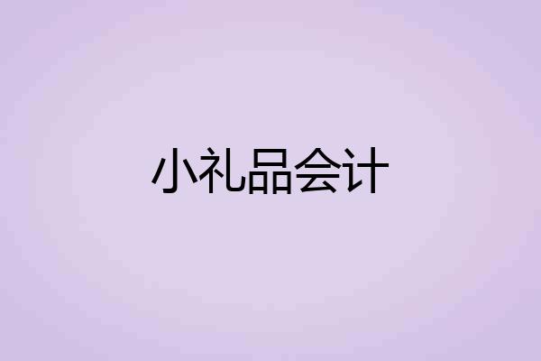 小礼品会计