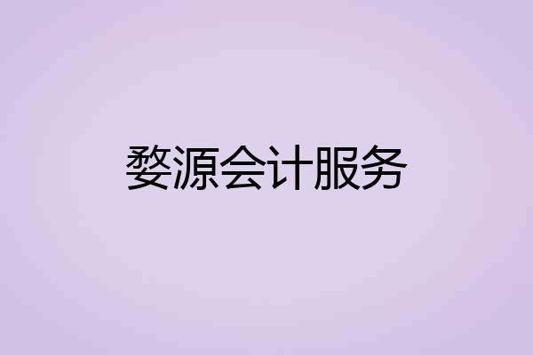 婺源会计服务