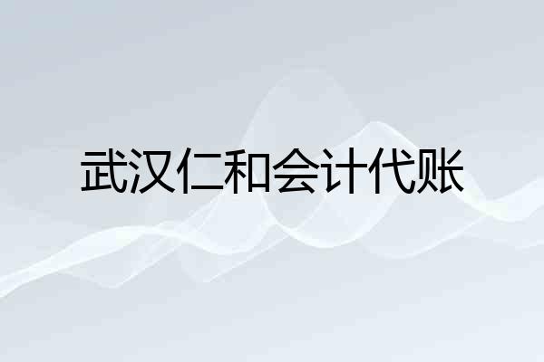 武汉仁和会计代账