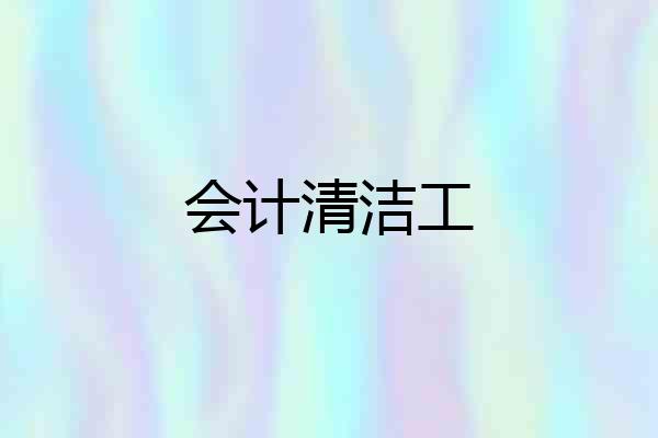 会计清洁工