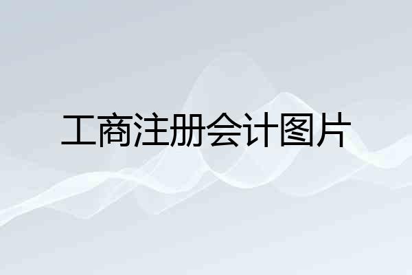 工商注册会计图片