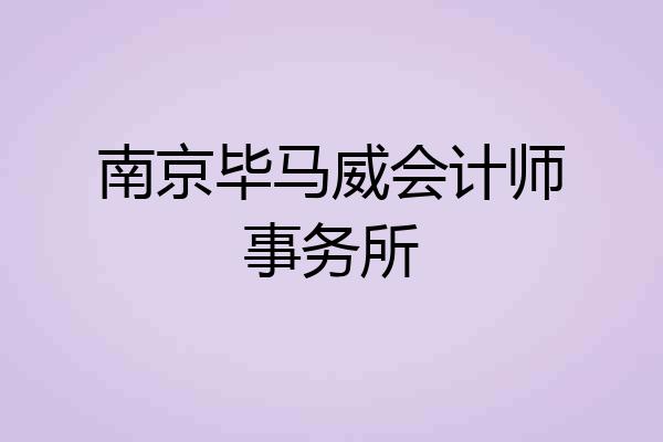南京毕马威会计师事务所