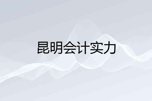昆明会计实力