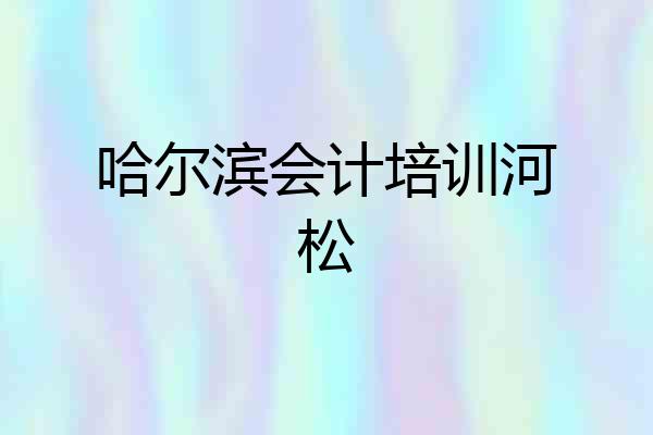 哈尔滨会计培训河松
